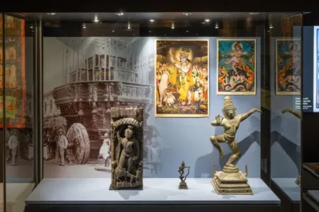 Vitrine einer Ausstellung